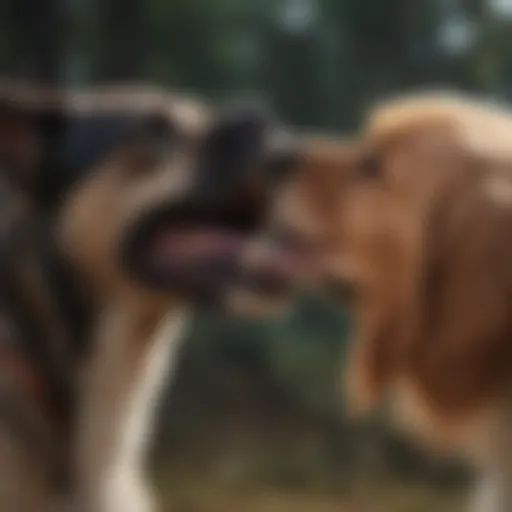 A dog shaking its head to relieve ear discomfort