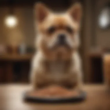 Variety of Weight Gain Dog Foods Different types of dog food specifically formulated for weight gain.