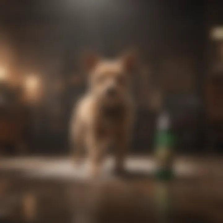 An array of ingredients commonly found in mite control dog shampoos