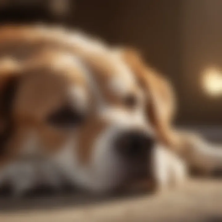Diagram showing factors affecting dog sleep quality