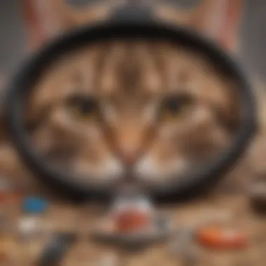 Key Ingredients in Flea Collars for Cats Ingredients and composition of a flea collar laid out for analysis.