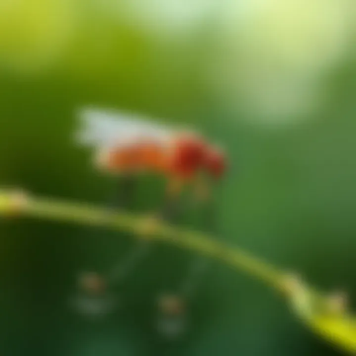 Illustration of a no-see-um's life cycle