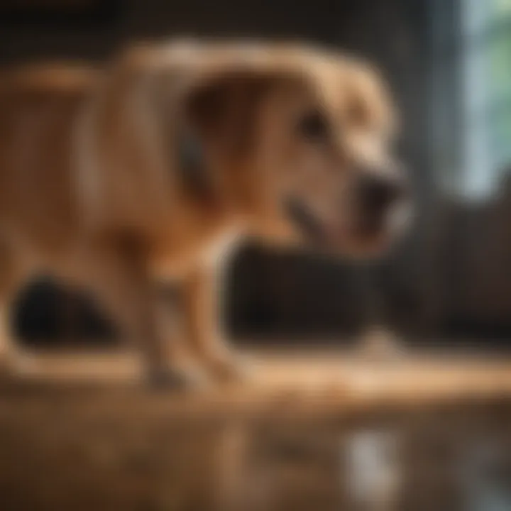 A happy large dog enjoying a healthy lifestyle to prevent hip dysplasia