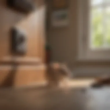 An interior view of a home with visible entry points for rodents, highlighting potential problem areas.