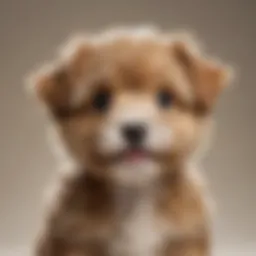 A playful Morkipoo puppy with soft, fluffy fur showcasing its adorable features.