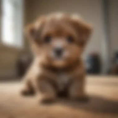 Training a Morkipoo Puppy A Morkipoo puppy engaging in training exercises, displaying its intelligence and temperament.