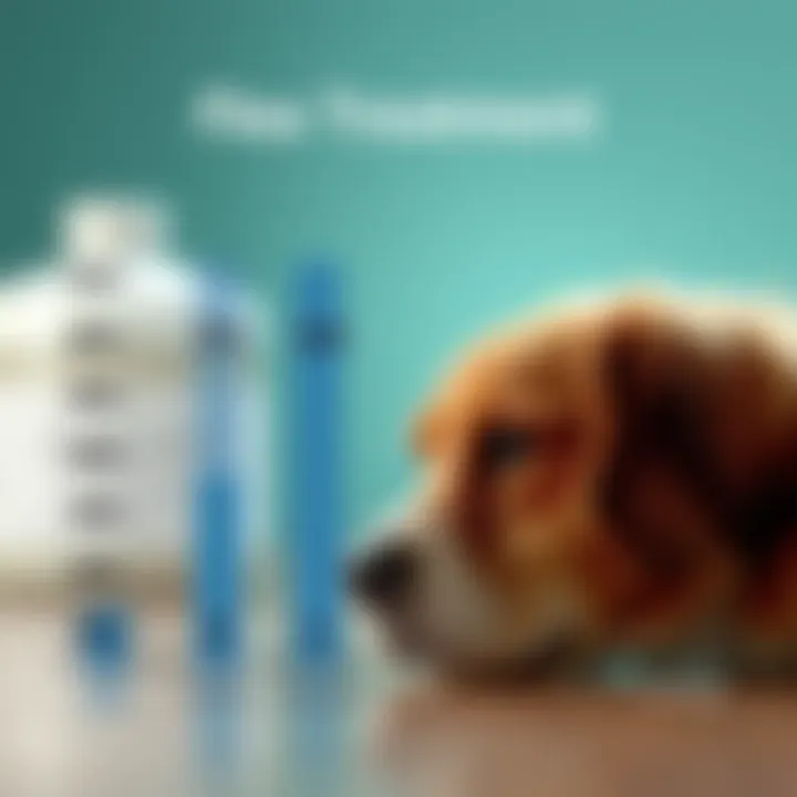 Visual representation of flea treatment methods and their efficacy.