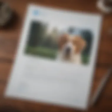 Decoding Pet Insurance Policies Illustration of a pet insurance policy document