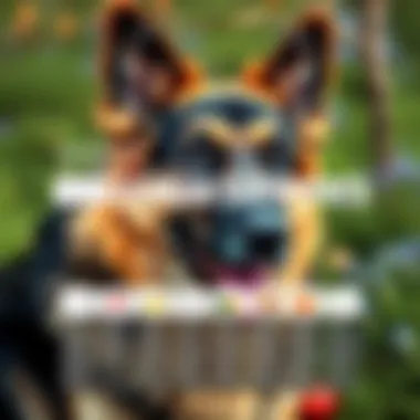 Essential Nutrients for a Healthy German Shepherd Nutritional chart highlighting essential dog nutrients