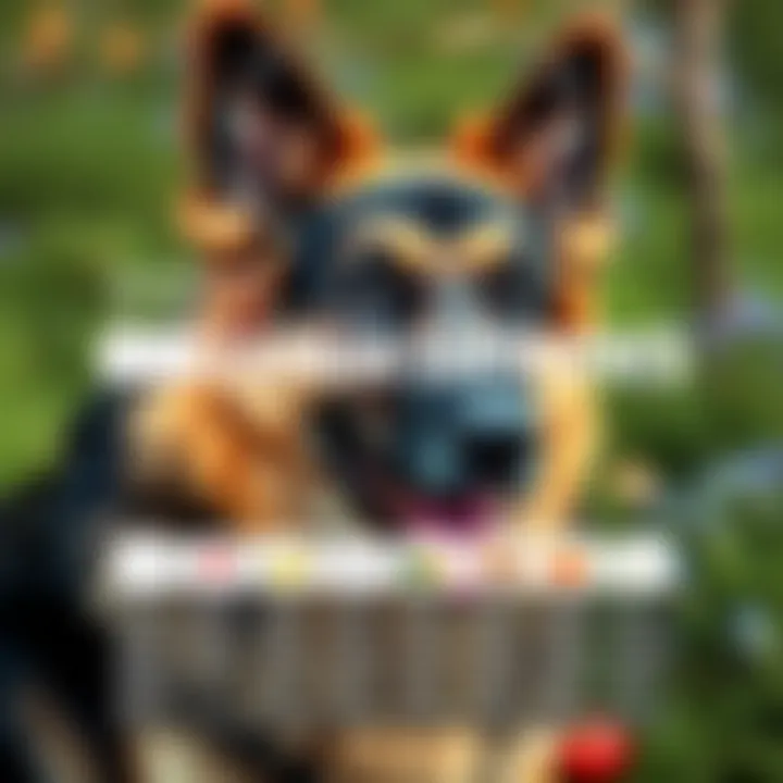 Essential Nutrients for a Healthy German Shepherd Nutritional chart highlighting essential dog nutrients