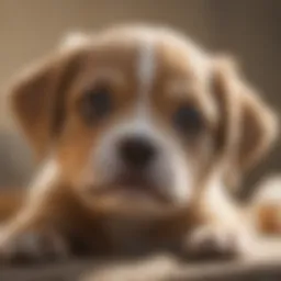 Puppy with tilted head