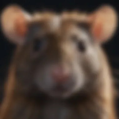 A healthy rat showcasing vibrant fur and bright eyes
