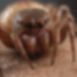 Close-up of a spider bite on skin showcasing swelling and redness