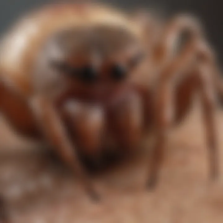 Close-up of a spider bite on skin showcasing swelling and redness