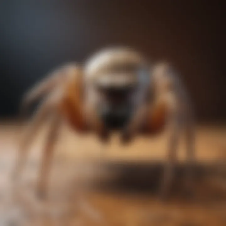 Illustration depicting various spider species that can cause bites