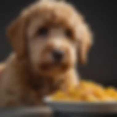 Measuring food portions for mini Goldendoodle