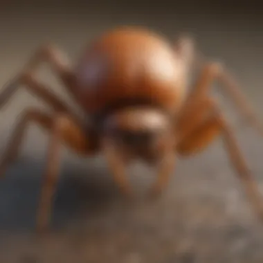 Behavioral Patterns of the Brown Recluse Spider Diagram illustrating the behavioral patterns of the brown recluse spider.