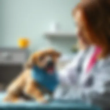 Seeking Professional Help for Puppy Health Veterinarian examining a puppy