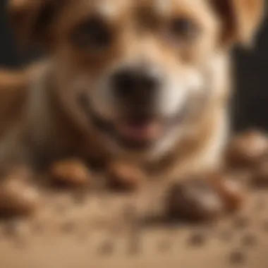 Understanding Canine Reactions to Cat Feces A behavioral chart depicting common canine reactions to feline excrement.