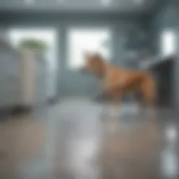 A serene veterinary clinic environment