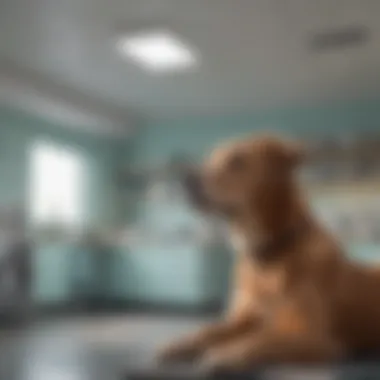 Calm Veterinary Clinic Atmosphere A serene veterinary clinic environment