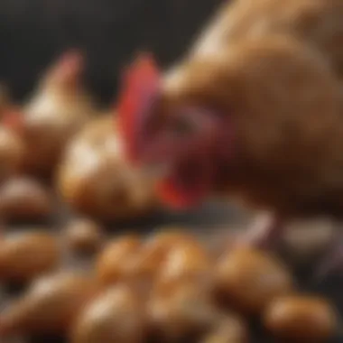 Signs of parasite infestation in chickens