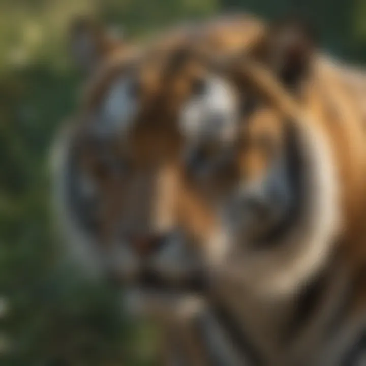 A conservationist working in the field to protect tiger habitats.