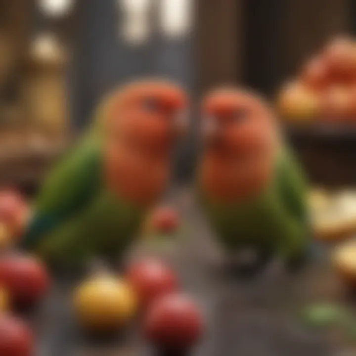 Fruits that Promote Lovebird Health Fresh fruits suitable for lovebird diet