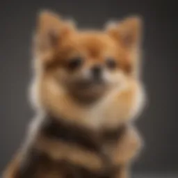 Pomeranian-Chihuahua mix showcasing its distinctive coat