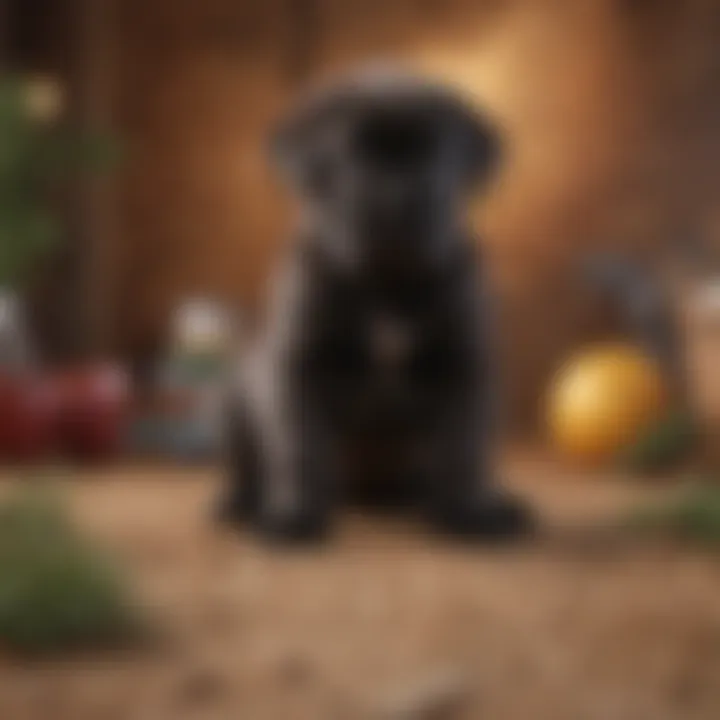 A map highlighting different regions and price variations for Cane Corso puppies