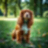 Cocker Spaniel in a lush green park