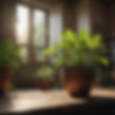 Impact of Sunlight on Plant Health Comparison between healthy and unhealthy indoor plants due to sunlight exposure