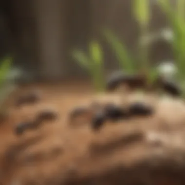 Illustration of various control measures against tiny ants.