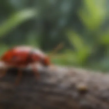 Ecological Roles of Tiny Red Bugs Ecological interactions involving tiny red bugs