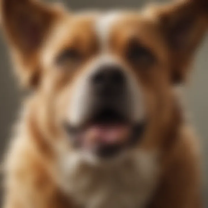 A visual representation of dog allergies and their symptoms