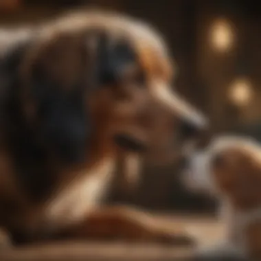 When to Consult a Veterinarian Veterinarian examining a panting dog