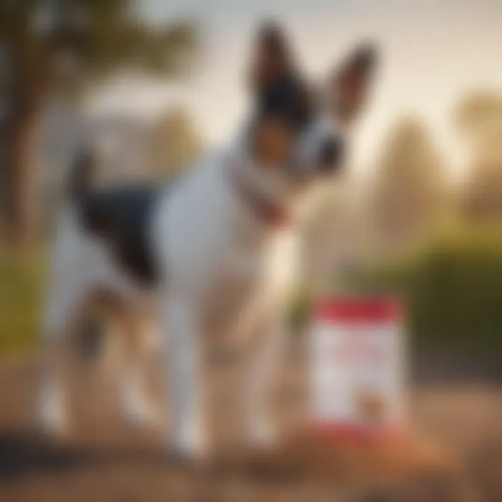 Illustration showcasing the unique formulation of Royal Canin Urinary SO dog food
