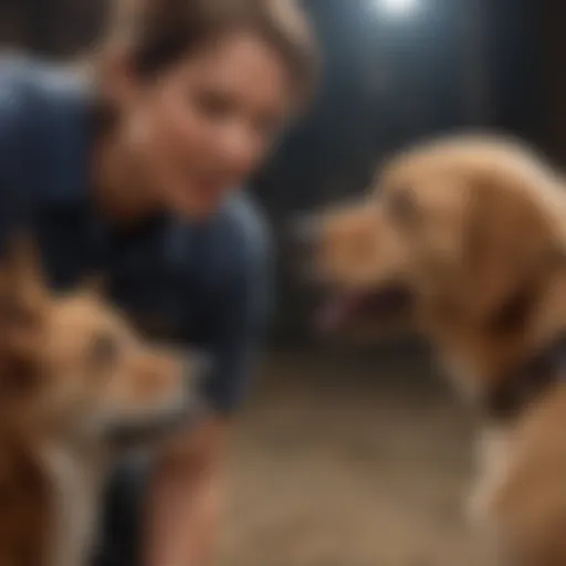 Canine Behavior Specialist Observing Dog's Reaction