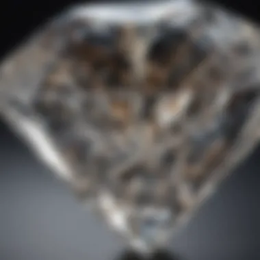 A close-up of the intricate facets and reflections of the world's largest diamond