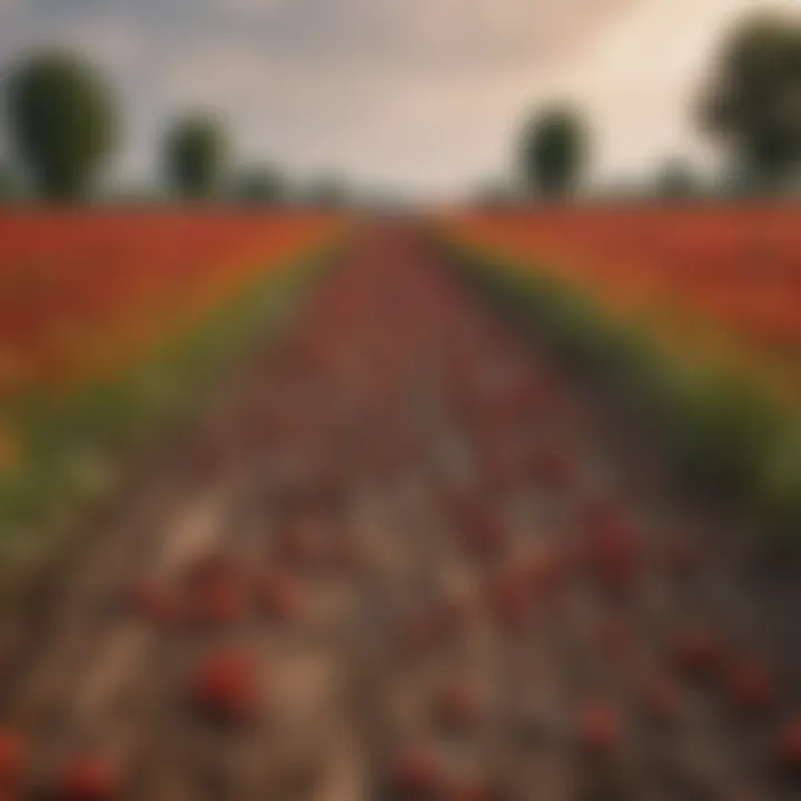 Paprika Fields in Hungary