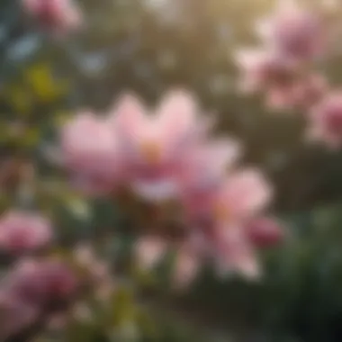 Sweetbay Magnolia Beauty Vibrant Sweetbay Magnolia blossoms in an Alabama garden