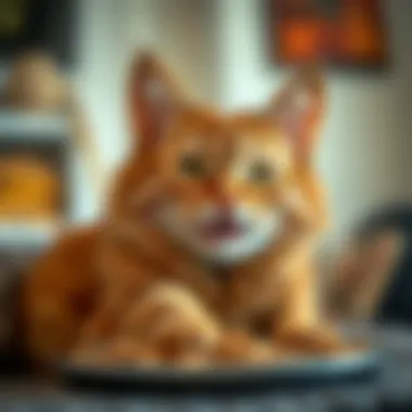 Happy cat enjoying Wholehearted grain free cat food