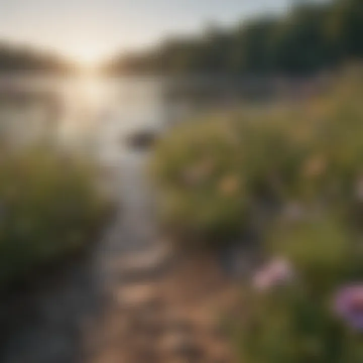 Wildflower Bloom by the Lakeside