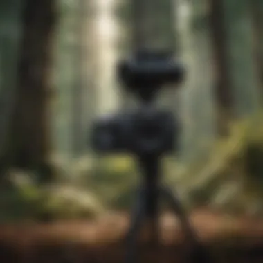 Setting Up in the Wild Wildlife camera set up in a forest environment
