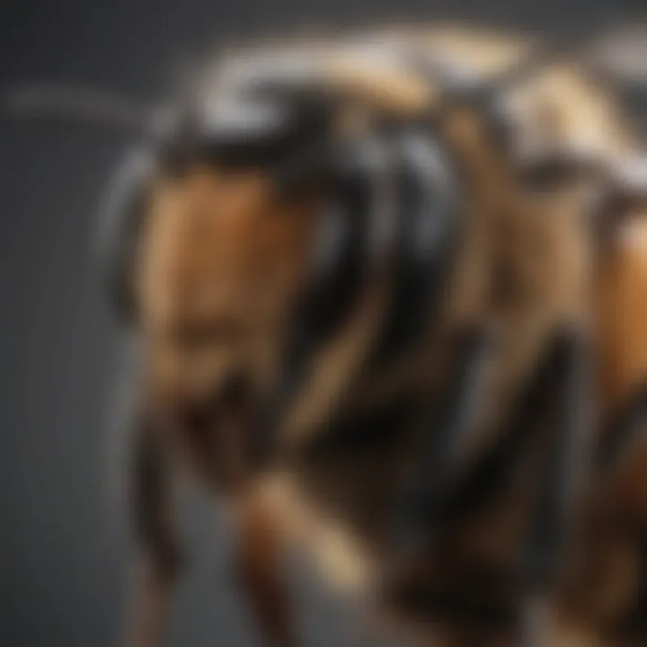 Wood Bee Anatomy Close-Up