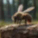 Wood Bee Nesting Behavior