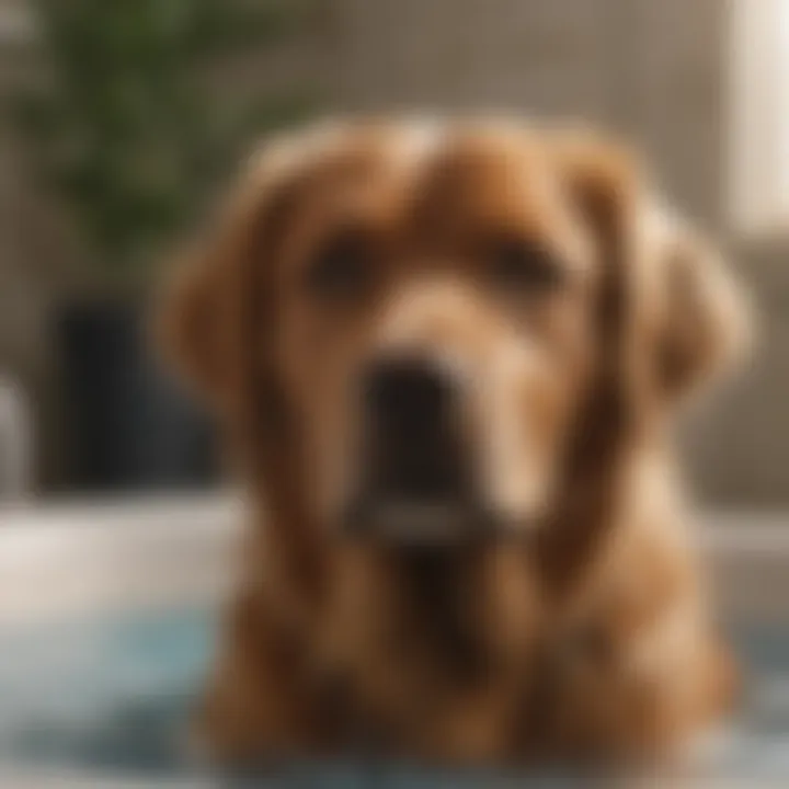 Post-bath care for large dogs to ensure comfort