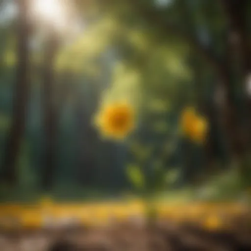Golden Petals in Shade