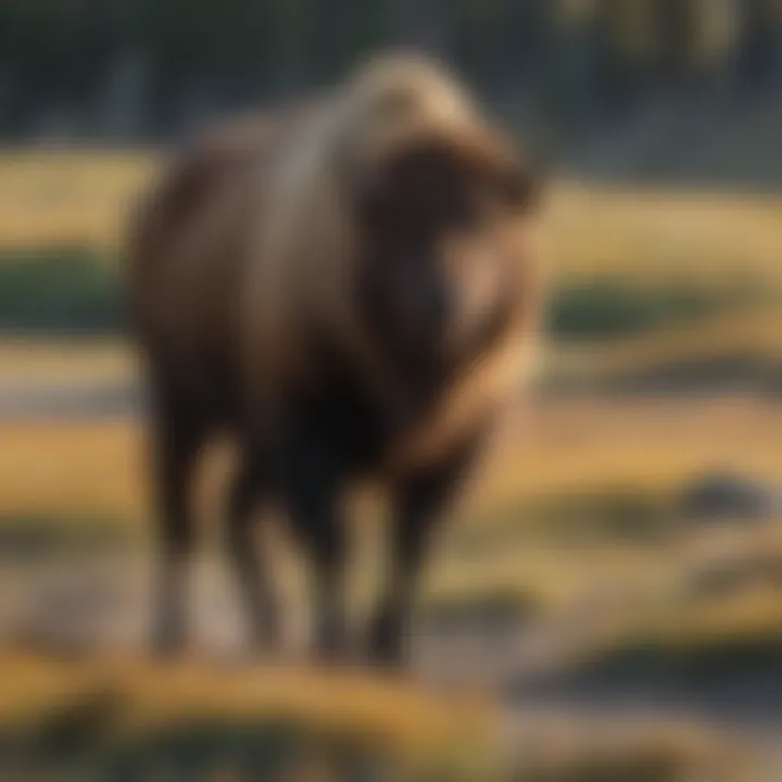 Wildlife roaming in the Lamar Valley of Yellowstone