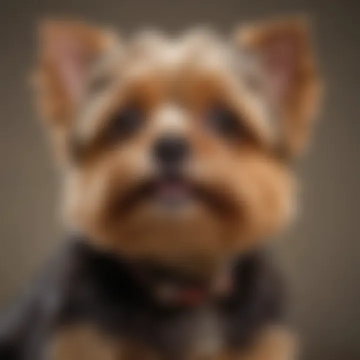Yorkie Poo showcasing its alert and attentive demeanor